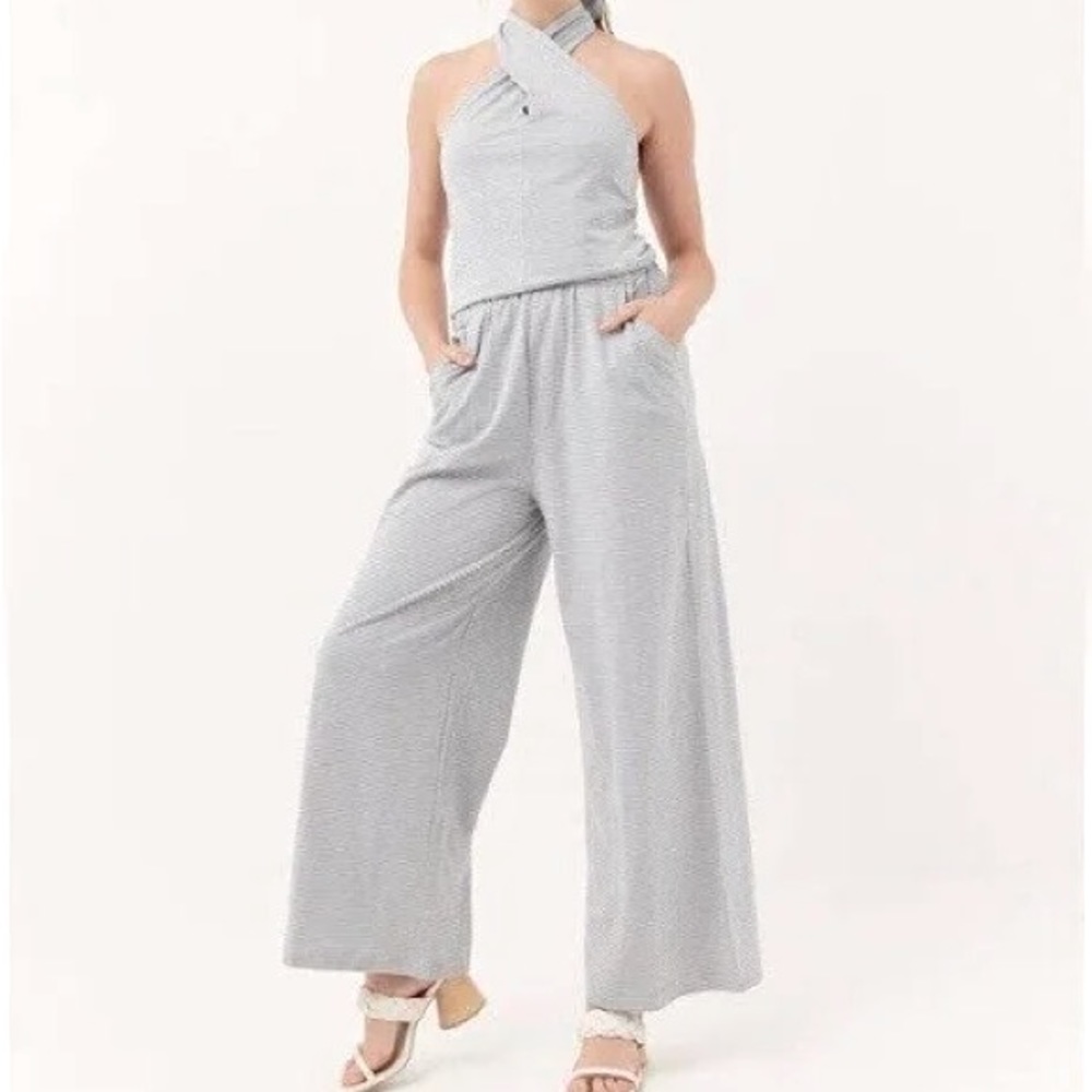 PACT soft cotton halter jumper.